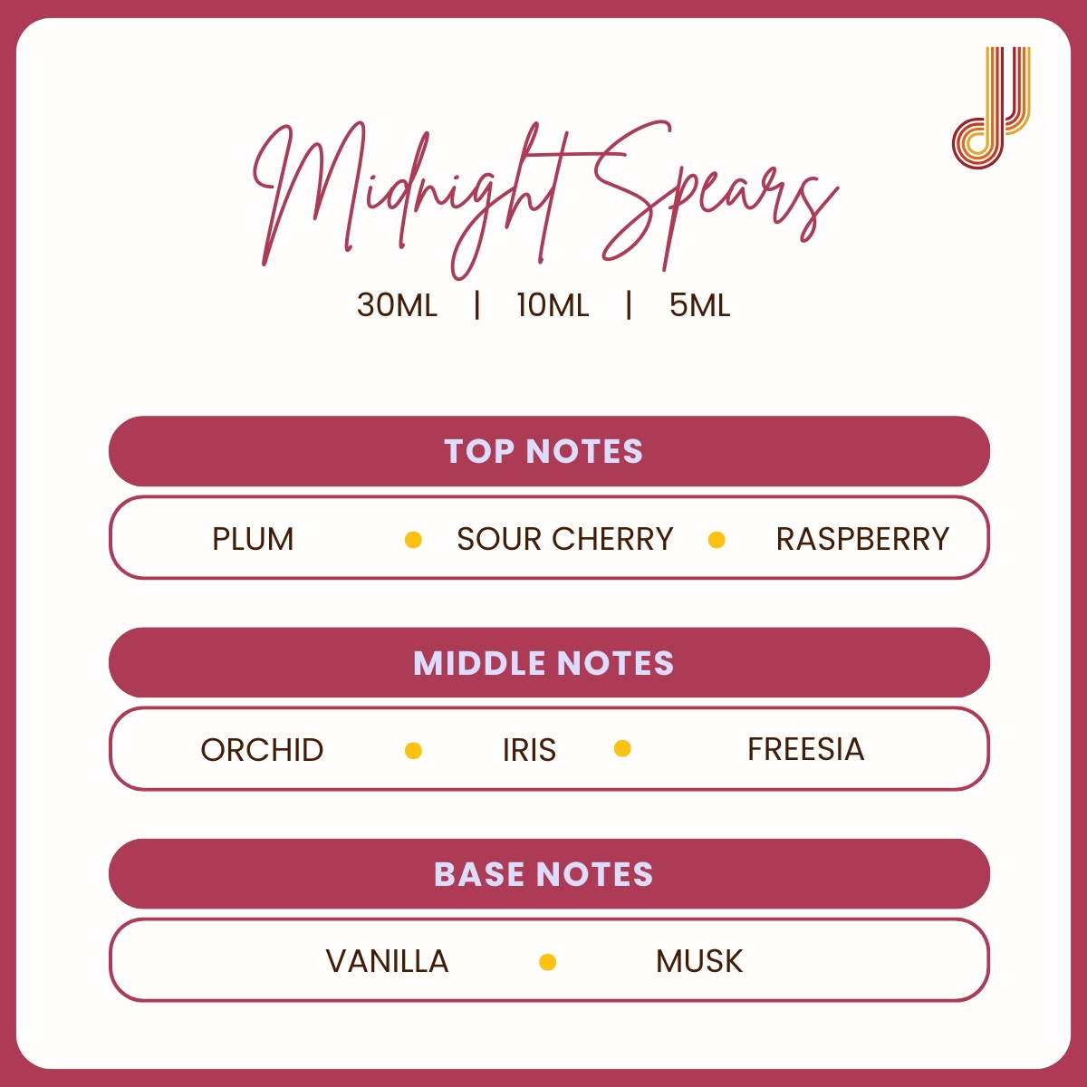 J&J (4) MIDNIGHT SPEARS - Image 2